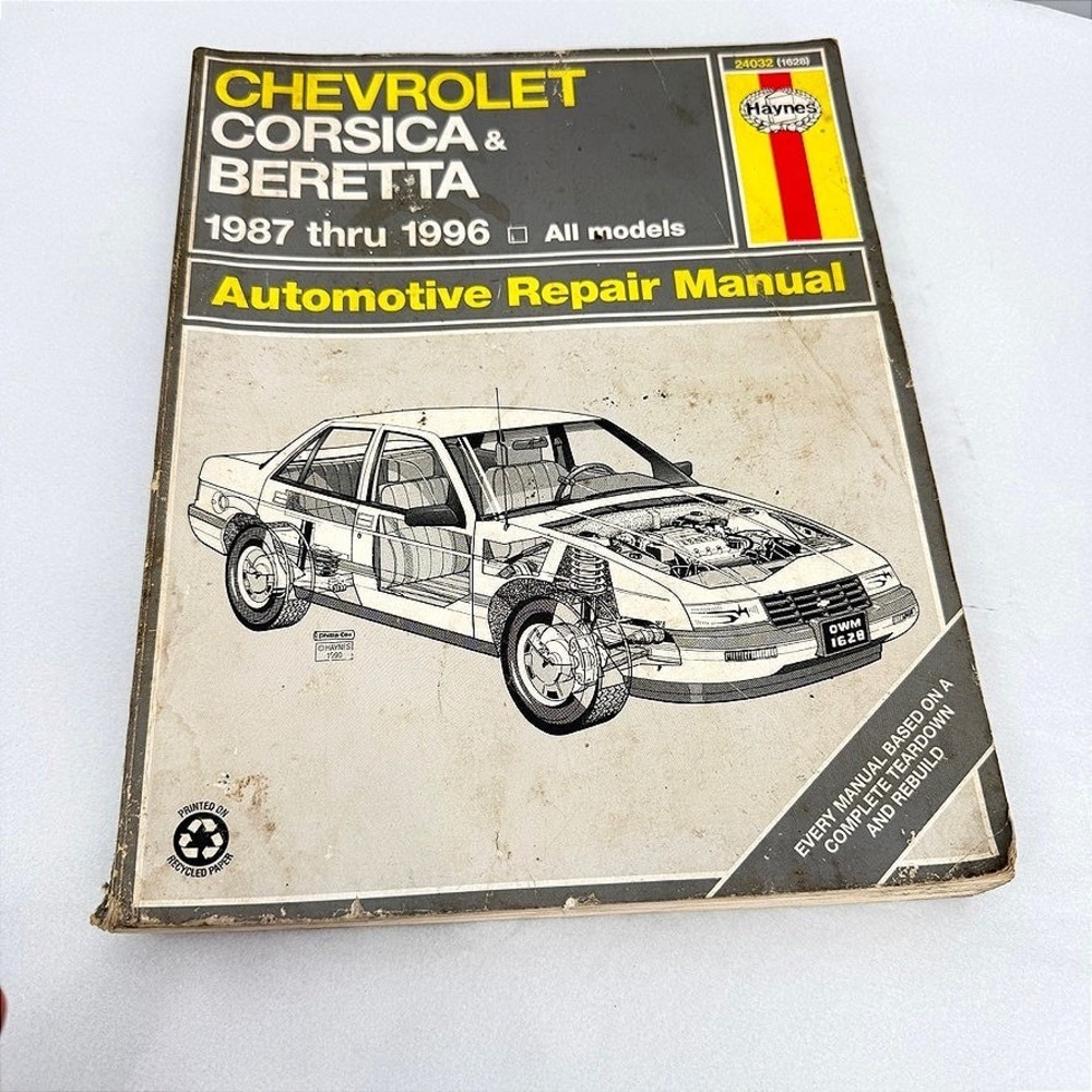 Haynes Chevrolet Corsica Beretta Repair Manual 1987-1996 DIY Service 24032/1628